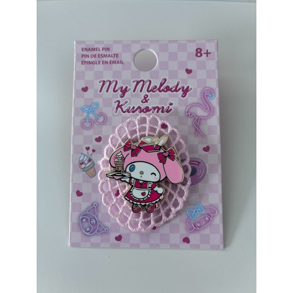 Sanrio Hello Kitty & Friends My Melody Diner Lace Enamel Pin Boxlunch Exclusive